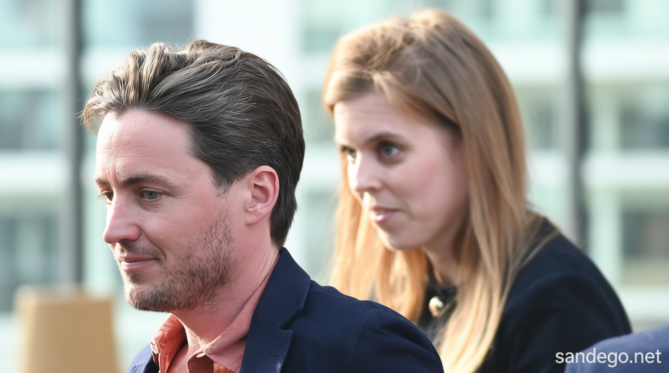 Princess Beatrice puts on united front with husband Edo during lunch out amid fears her ‘marriage is in trouble’ in wake of Epstein scandal