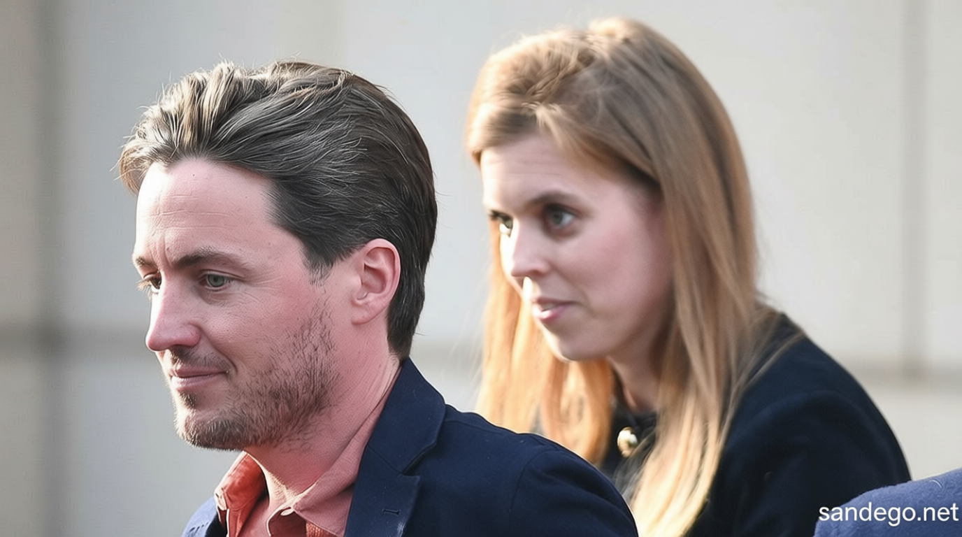Princess Beatrice puts on united front with husband Edo during lunch out amid fears her ‘marriage is in trouble’ in wake of Epstein scandal