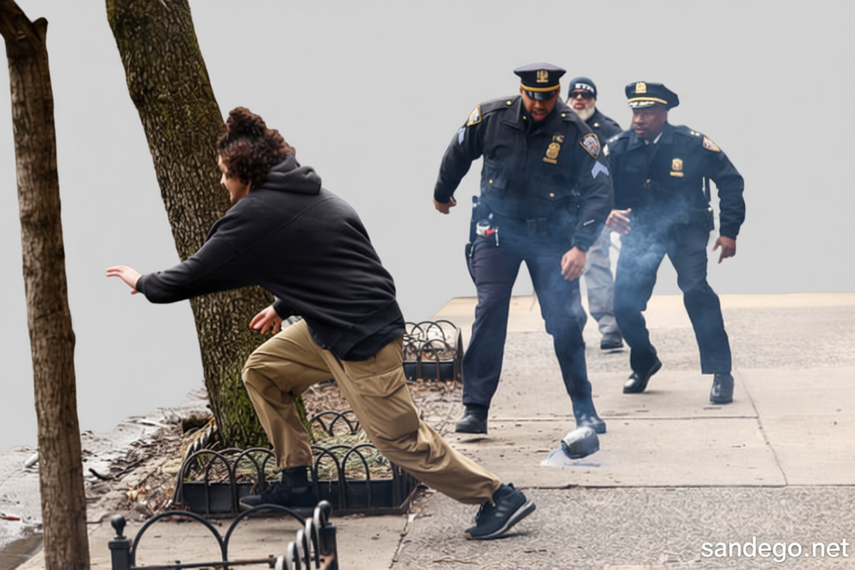 Device ignited at Gracie Mansion protest was an improvised explosive, NYPD says
