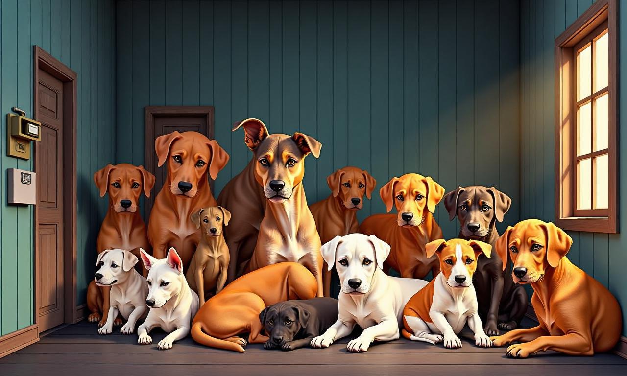 RSPCA says 250 dogs found crammed into one home
