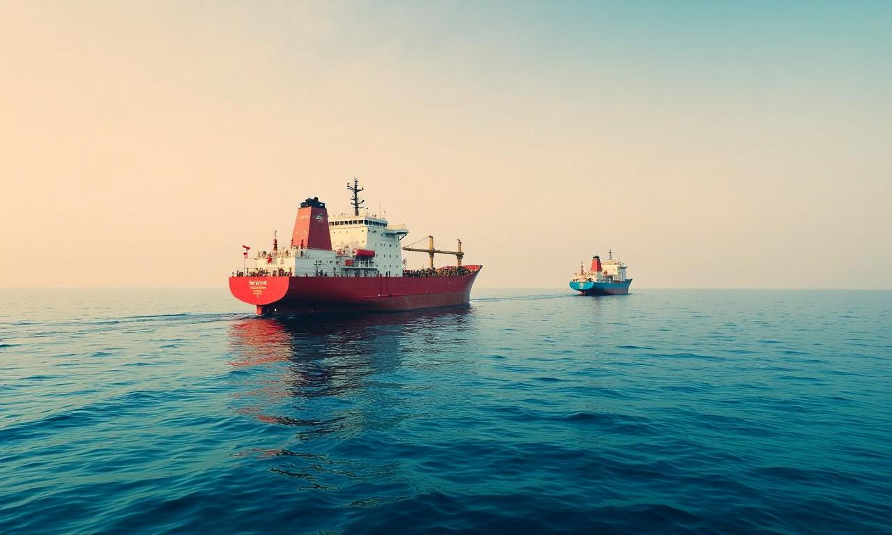 How many ships are crossing the Strait of Hormuz?