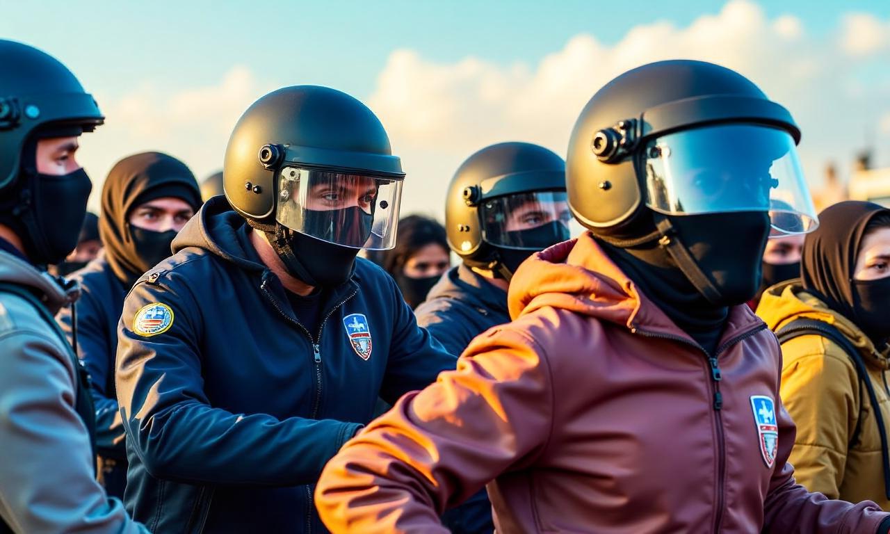 Greek police using masked migrants to forcibly push other migrants back across border